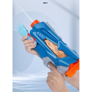 Pistol cu Apa pentru Copii, Rezervor, Pentru Piscina/Plaja, Flippy, 6ani+, Quick Fill, Albastru, 600ML - Img 9
