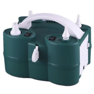 Pompa Electrica de Umflat Baloane, Flippy, cu Doua Iesiri, Accesorii Incluse, 220V, Putere 600W, Accesorii petrecere, Verde - Img 1
