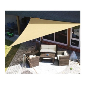 Prelata de soare/ Copertina de tip parasolar pentru terasa si gradina, Flippy, triunghiulara, 2x2x2 m, galbena - Img 3