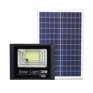 Proiector LED SMD 30W cu incarcare solara Flippy, panou solar, cu telecomanda, suport prindere, material ABS, 1.2AH, 100 LED-uri, 93Lm, 11.8x21 cm, negru - Img 1