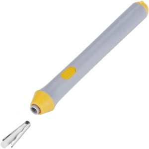 Radiera Electrica, Flippy, pentru Schite si Arta, Grosime Varf 3 mm/5 mm, Baterii 2 x AA (neincluse), din ABS, Gri - Img 3