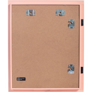 Rama Foto Flippy, cu Magnet, din Lemn, cu Spatiu Pentru Depozitare, Pentru Desene si Picturi A4, Sticla Securizata, Rama MDF, 21x30 cm, Roz - Img 3
