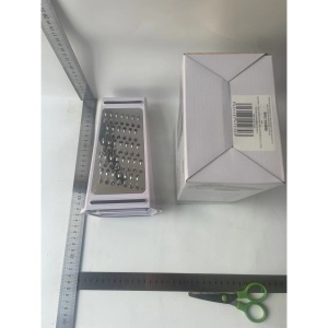 Razatoare de bucatarie cu cutie colectoare Flippy, doua tipuri de lame, carcasa inox si ABS, design practic, alb - Img 8