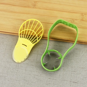 Recipient de Depozitare Avocado 5in1, Flippy, Etans, pentru Frigider, din Plastic, Dispozitiv de Taiat, Curatat, Feliat, 14x4x7 cm, Verde - Img 3