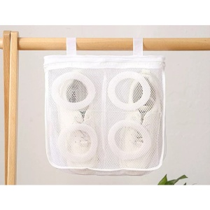 Sac pentru Spalare Incaltaminte, Flippy, pentru Masina de Spalat, 28x24.5x8 cm, Alb - Img 4