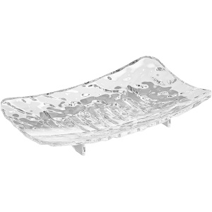 Savoniera din Plastic Flippy, 15 x 9 cm, cu Scurgere Apa, Design Modern, Transparent - Img 1