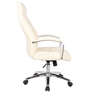 Scaun de birou directorial US62, bej, 61x71x108-116 cm - Img 3