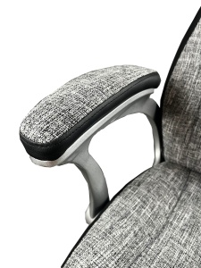 Scaun de birou directorial US64, gri, 63x70x113-121 cm - Img 4