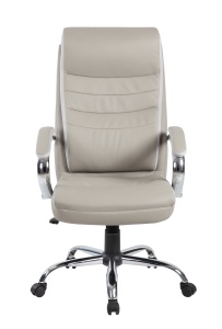 Scaun de birou directorial US91 Volance, gri, 65x71x105-115 cm - Img 2