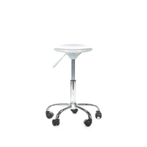 Scaun operator Benin, alb, 32x32x46-61 cm - Img 1