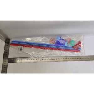 Set 10 Bete cu Rozete pentru Baloane, Flippy, Suporturi de plastic, Usor de instalat, Reutilizabil, Pentru aniversare, Nunta, Ziua de Nastere, Decor, 40 cm, Multicolore - Img 2
