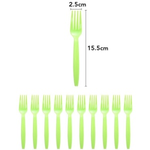 Set 10 Furculite de Unica Folosinta, Flippy, Colectia Dino Park, 15.5 x 2.5 cm, din Plastic PE, Multicolor - Img 2