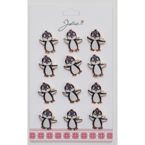 Set 12 Brose Martisor Copii Pinguin