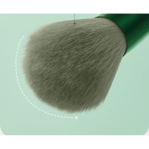 Set 13 pensule pentru machiaj, Flippy, super soft, makeup profesional/incepatori, verde - Img 5