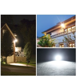 Set 2 proiectoare LED cu Panou Solar Flippy, Senzor de miscare, Telecomanda, Waterproof, 322*2 LED-uri incorporate, 200W, 30*24 cm, IP67, Design Modern, Negru - Img 4