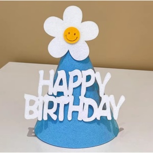 Set 3 Coifuri Happy Birthday, Flippy, pentru Petrecere, Tematica Aniversare, cu Floare din Spuma, Multicolor - Img 8