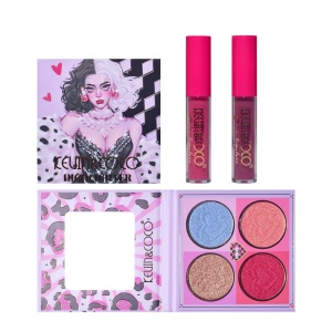 Set 4 Produse de Machiaj, KEVIN &amp; COCO, Black-White Witch, 22 culori, 19.7 x 21.2 x 2.5 cm - Img 5