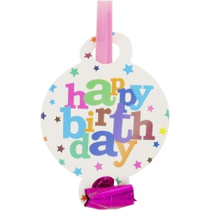 Set 6 Suflatori, Flippy, Colectia Happy Birthday, 19 x 11 cm, din Carton/Plastic/Hartie, Multicolor - Img 5