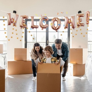 Set Baloane din Folie Metalizata, Flippy, Model WELCOME!, Litere de 40 cm, Baloane Party, Ambalaj Individual, Pai Inclus, Umflare cu Aer sau Heliu, Roz - Img 2