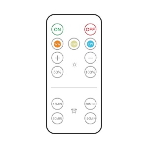 Set de 3 Lampi Led Flippy, Fara Fir, Cu Baterii, 3 Culori de Lumina, cu Telecomanda, din Plastic, Alb - Img 7