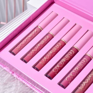 Set de Buze, KEVIN &amp; COCO, Pink Girl, 6 Lip Gloss-uri, 17 x 14.8 x 2.9 cm, Roz/Maro - Img 3