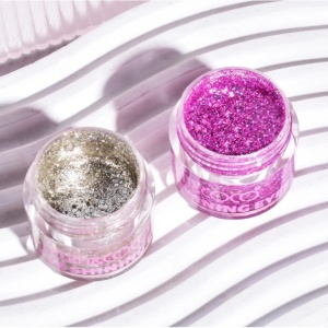 Set de Machiaj Kevin&Coco, 30 de Culori, Farduri de Pleoape, Iluminatoare Lichide, Lip Gloss-uri, Blush, Glitter, Model Regina Ghetii, 24.5x21.2x8.7 cm, Multicolor - Img 10