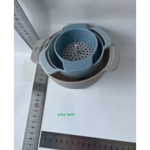 Set de Palnii Multifunctionale + Filtru, Flippy, 4 in 1, din Plastic, 11 x 10 cm, Albastru - Img 6