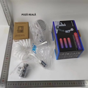 Set Extensie de Dus, Flippy, pentru Baterie Baie sau Bucatarie, 4 Piese, Filtru de Ioni Negativi, Furtun Flexibil de 1.5 Metri, Argintiu - Img 7