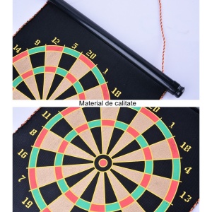Set Joc Darts Flippy, Doua Fete pentru Joc, 6 Sageti Incluse, Magnetic, Dimensiuni 37 x 40 cm, Design clasic, Multicolor - Img 2