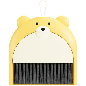 Set Matura si Faras, Flippy, Pentru Birou, din PP, Model Ursulet, 23.5 x 18 cm, Galben - Img 1
