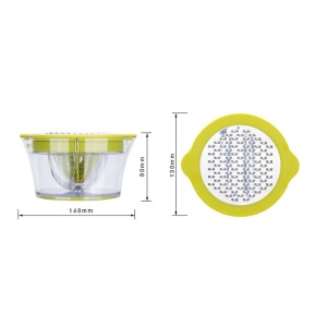Storcator de Fructe 2 in 1, Flippy, cu Razatoare si Separator Ou, 14.8 x 8 x 13 cm, Verde - Img 12