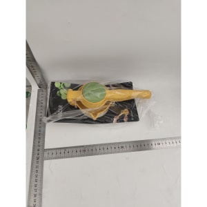Storcator manual citrice, Flippy, pentru lamai, portocale, cu actiune dubla, usor de utilizat, material ABS rezistent, 8x10x22 cm, Galben - Img 4