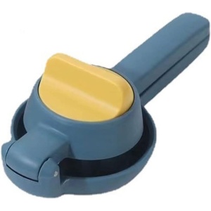 Storcator manual citrice, Flippy, pentru lamai, portocale, cu actiune dubla, usor de utilizat, material ABS rezistent, 8x10x22 cm, albastru - Img 1