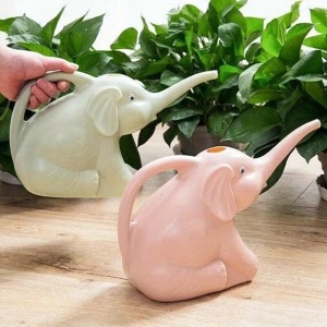 Stropitoare pentru Copii, Flippy, in forma de Elefant, 1500 mL, pentru Udat Plante, 19.5x17x11.8 cm, Roz - Img 3