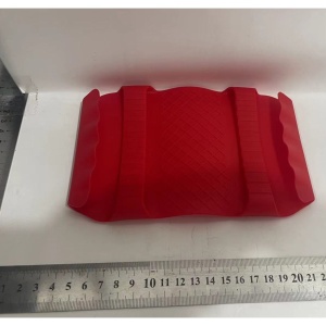 Suport de Silicon Multifunctional de Mana, Flippy, pentru Cuptor, Alimente Fierbinti, Carne, Izolare Termica, Anti-alunecare, 18x12x1.5 cm, Rosu - Img 2