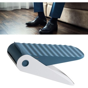 Suport pentru Pantofi, Flippy, cu Două Straturi, Organizator, Antiderapant și Durabil, Inălțime Reglabilă, 25.5x11x7.5 cm, Albastru, 150 g - Img 4