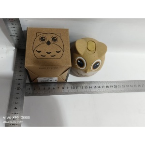Suport pentru Scobitori, Flippy, Model Bufnita, Multifunctional, 8.3x7.8 cm, Portocaliu - Img 2