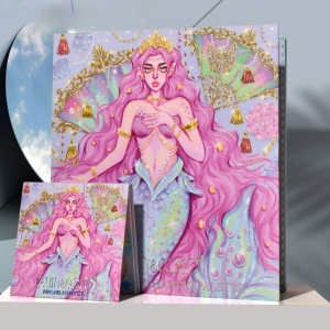 Trusa de Machiaj, KEVIN & COCO, Mermaids, 86 culori, 23.5 x 25 x 2.1 cm - Img 3