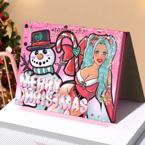 Trusa de Machiaj, KEVIN & COCO, Snowy Christmas, 70 culori, 22.5 x 17 x 2 cm - Img 2