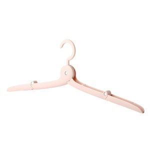 Umeras Pliabil de Calatorie, Flippy, Mini Cuier Portabil pentru Haine, Suport de Uscare, 14x7x1.4cm, Roz - Img 1