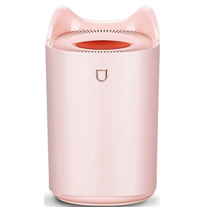 Umidificator cu duza dubla, Flippy, de capacitate mare 3L, roz - Img 1