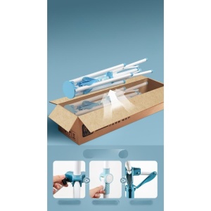 Uscator de Rufe, Flippy, Tip Umbrela, Pliabil, Telescopic, pentru Interior-Exterior, cu Patru Tije, Picior Anti-Alunecare, Inaltime Ajustabila, 108 pana la 165 cm - Img 2