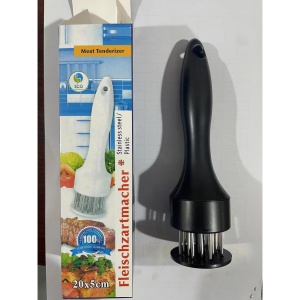 Ustensila pentru fragezit carnea, cu 21 de tije ascutite din inox 304, 20 cm, negru - Img 5