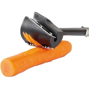 Accesoriu pentru Taiat in Forma de Spirala, Flippy, Multifunctional pentru Legume, Cutit pentru Spirale, 16x5.5 cm, Negru - Img 5