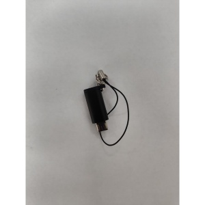 Adaptor micro USB (mama) to Type-C(tata) cu Agatatoare Breloc inclusa, Negru - Img 3