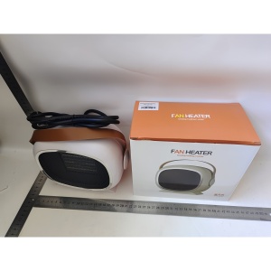 Aeroterma / Radiator Flippy PTC, 700W-1200 W, cu Maner de Piele, 2 Trepte de Viteza, Model Casca de Astronaut, Alb - Img 2