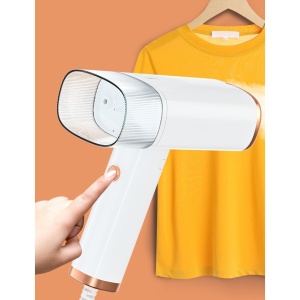 Aparat de Calcat Vertical Portabil cu Abur, Flippy, Putere 1000W, Rezervor de 100 ml, Priza, Functie Anti Calcar si Auto Curatare, Pliabil, 15x17x7.5 cm, Alb - Img 6