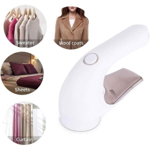 Aparat Pentru Curatat Scame, Par Si Praf, Flippy, Trimmer pentru Diferite Tipuri De Material, Cu Lame Din Otel Inoxidabil, Maner Ergonomic, Incarcare Prin USB, 15x6x9 cm, Alb - Img 3
