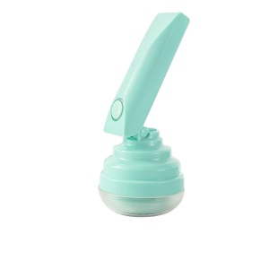 Aparat Pentru Curatat Scame, Par Si Praf, Flippy, Trimmer pentru Diferite Tipuri De Material, Cu Lame Din Otel Inoxidabil, Maner Flexibil, Incarcare Prin USB, 13x8 cm, Verde - Img 1