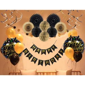 Balon din Folie Metalizata, Flippy, Figurine, Model 3, Happy Birthday, Tematica Aniversare, 45 cm, Ambalaj Individual, Pai Inclus, Umflare cu Aer sau Heliu, Multicolor - Img 3